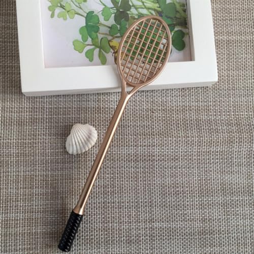 Bolígrafo TEHAUX diseño raqueta de tenis tinta negra 0.5mm miniatura 5