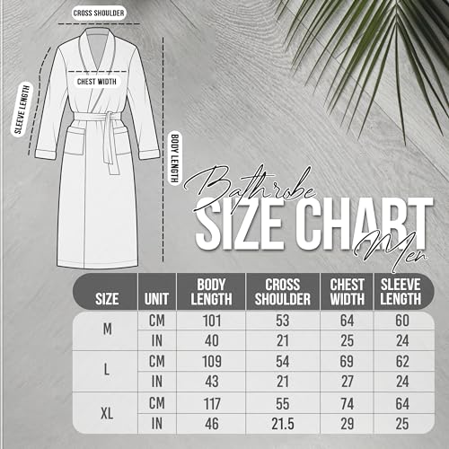 NY Threads Bademantel Herren Flauschig Fleece Kuschelig weich Schalkragen Morgenmantel fur männer, Mittel, Schwarz