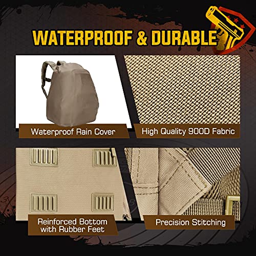 Image of TIDEWE Gun Range Backpack for Handguns, Tactical Shooting Range Bag
