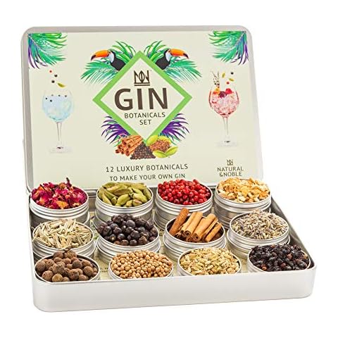 12 Premium Gin Botanicals DIY Gin-Set. Gin-Gewürz-Geschenk Cover