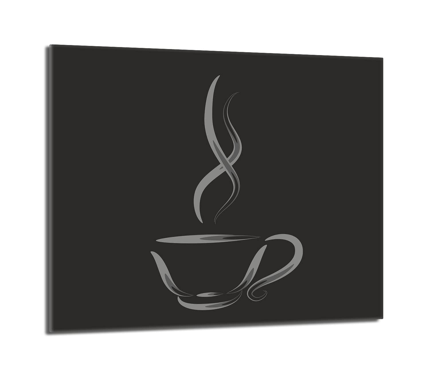 DarHuas afdekplaat voor fornuis, 45 x 52 cm 2-delig, afdekking voor keramische kookplaat, inductie universele elektrische kookplaat, spatbescherming, glas, decoratieve snijplank, KEUKEN