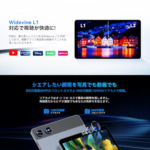 SVITOO タブレット P08 128GB