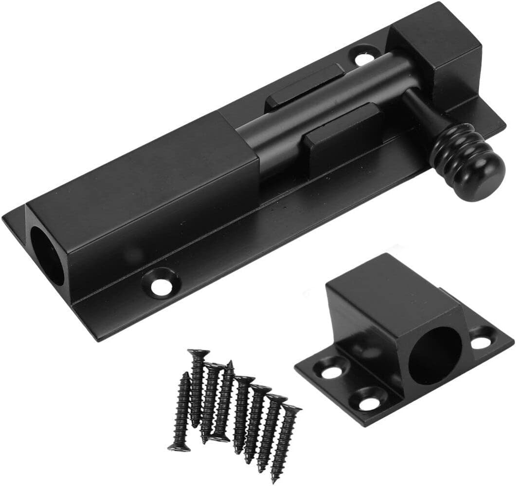 Plug Sliding Lock Bolt Door Latch Bolt Slide Lock Sliding Latch Barrel Bolt ()