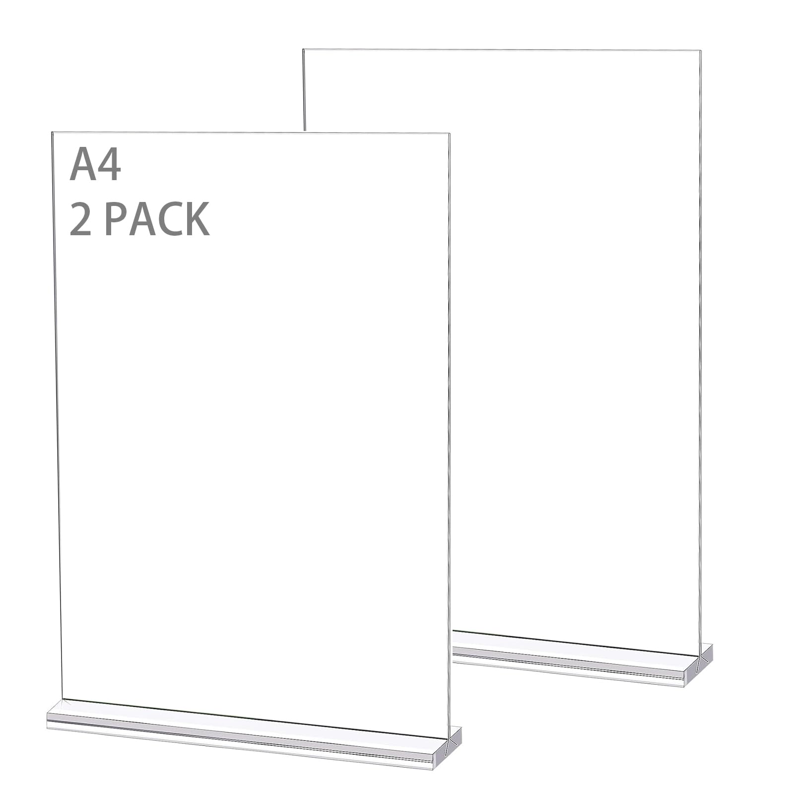 YANJINGHE 2 Pieces Acrylic Poster, Sign Holder, Display Poster Stand