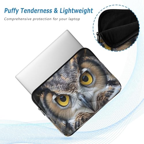 Funda para portátil 13-14 pulgadas con diseño búho impermeable miniatura 5