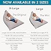 Huddle Original Cover for Stuffed Animal Bean Bag Storage (No Filler) Large Designer Beanbag Chair for Kids & Adults | Instant Stylish Clutter Clear - 100% Cotton Stuffed Animal Storage Chair Grey #4