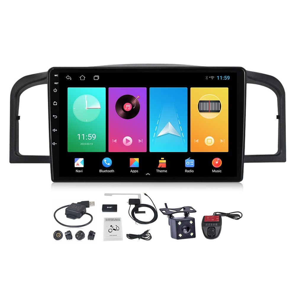 Amazon.com: Radio de coche estéreo Android 11 para Lifan 620/Solano  2008-2013 pantalla táctil de 9 pulgadas Carplay Android Auto Volante  Controles Bluetooth FM AM con cámara de respaldo Control de voz (Tamaño :