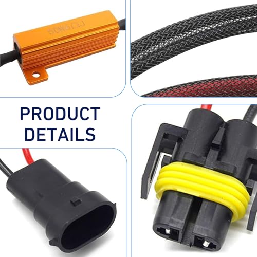 2 pcs decodificador LED Canbus para auto H11 miniatura 3