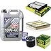 Produktbild Filter Set Inspektionspaket 5 Liter Liqui Moly Motoröl MoS2 Leichtlauf 10W-40 MANN-FILTER Innenraumfilter Luftfilter Ölfilter