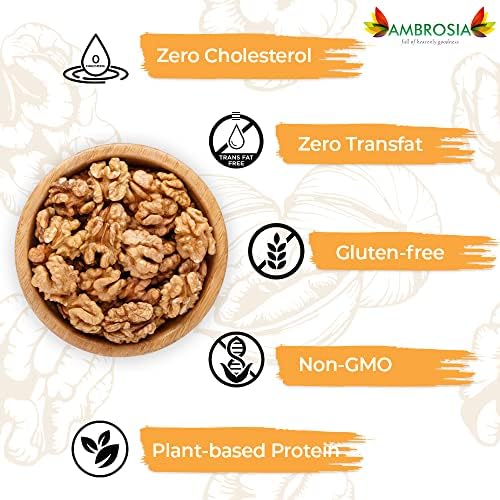 Image of Ambrosia Premium Walnuts with Shell 500g | Chile New Crop Walnuts | Handcrack fresh akhrot
