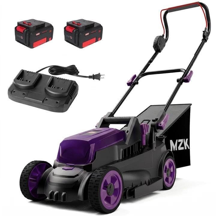 Amazon.com : MZK 40V(2 x 20V) 13”Cordless Electric Lawn Mower,with