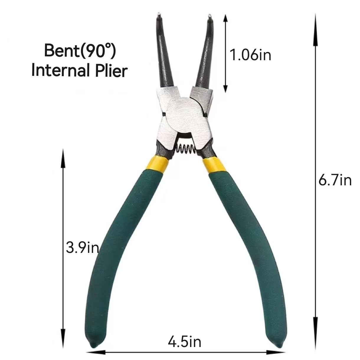 Snap Ring Plier Hand Tool,90-Degree Angle Internal Circlip Pliers,For Removing And installing Circlips