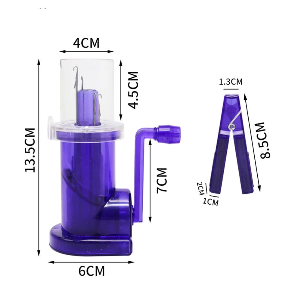 Tefola Máquina de Tejer a Mano, Máquina de Tejer Francesa, Máquina de Tejer I Cord, Mini Máquina de Trenzado de Cuerda DIY Operada a Mano para el Hogar, Máquina de Bobinado, Herramientas Manuales