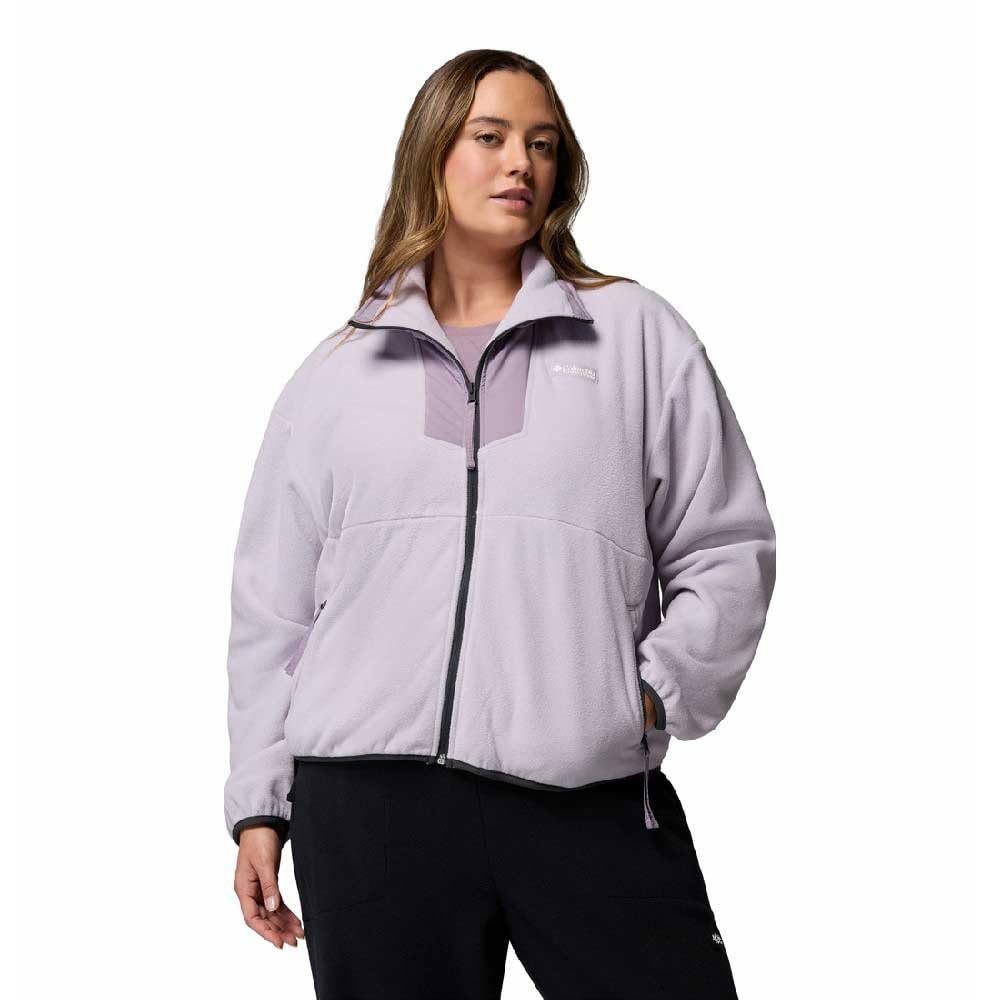 Columbia Womens Sequoia Grove Full Zip Fleece, Purple, Size Xs, Women