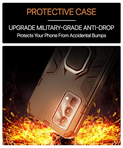 Image of WOW IMAGINE Shock Proof Back Case Mobile Cover for Realme GT Master Edition (Tough Armor | Hybrid PC + TPU | Full Protection with Ring Holder & in-Built Kickstand | Black)