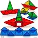 Magees Magnetic Building Blocks 35 Set - Magnet Toys Building, Strongest Magnets - Magnetic Tiles Includes Bonus 5Piece Insert# Cards - STEM 3D Magnet Tiles Best Gift - Original