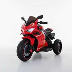 Moto Elétrica Infantil Super Moto 3 Rodas Vermelha