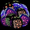 50 stuks neon ballonnen gloed in de donkere verf blacklight neon feestversieringen, latex ballon mini polka dots…