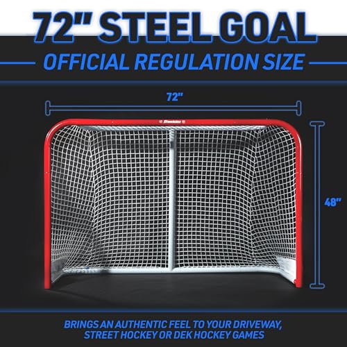 image for Franklin Sports Street Hockey Goal - Official Regulation Steel Hockey 