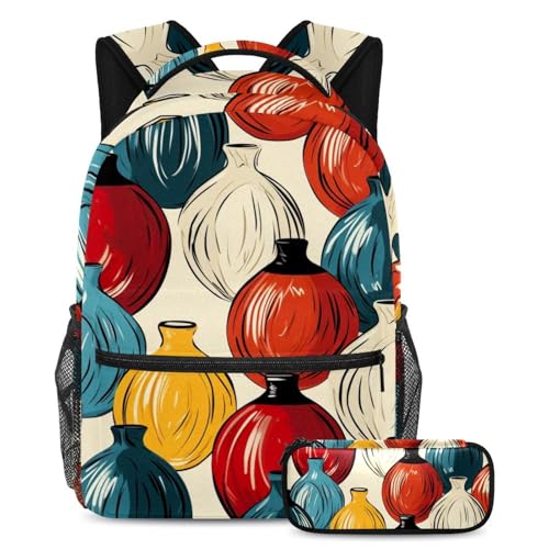 Cartable grande capacité Competition Bowling 96 avec trousse pour étudiant et voyage