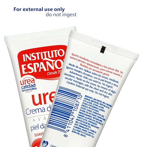 Instituto Español Urea Crema Hidratante Corporal, Crema Manos Hidratante Regeneradora Diaria Con Alto Contenido De Urea Para Piel Seca, Agrietada, Para Piel Rugosa, Pies, Cuerpo, Set 150ml - imagen 7