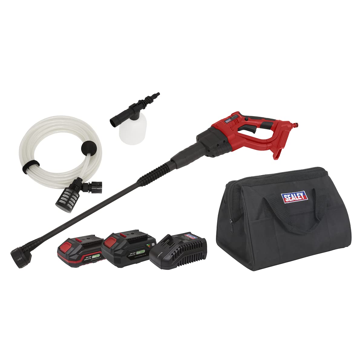 Sealey 20V SV20 Series Cordless Pressure Washer Kit - 2 Batteries CP20VPWKIT