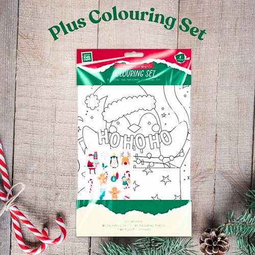 تقويم شوكولا ادفنت لعام 2025 - عبوة من 3 قطع مع شوكولاتة ديري ميلك وجالكسي ومالتسرز - شوكولاتة الكريسماس - حشو جوارب مع مجموعة تلوين الكريسماس وبطاقة