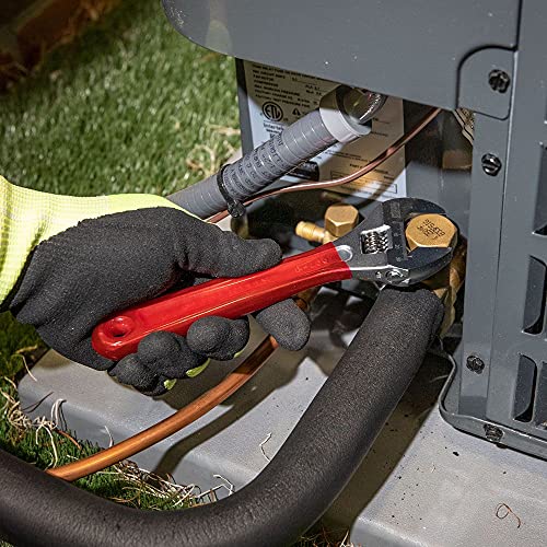 Klein Tools D507-8 Adjustable Wrench, Extra Capacity Jaw Forged Drive Wrench With High Polish Chrome Finish, 8-Inch #TOP4