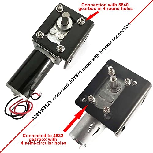 Image of Bringsmart Mini Mounting Brackets of A58 Worm Gear Motor with Screw Motor Support for Fixed Motors (Bracket)