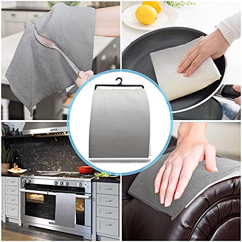 Image of Yellow Grey Kitchen Towels,Yellow Grey Ombre 16x28 Inches Soft Kitchen Dish Cloth,Cotton Tea Towels /Bar Towels /Hand Towels,(1 Pack)
