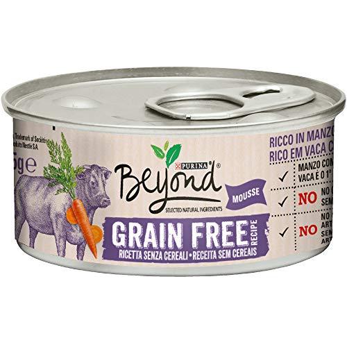 Beyond PURINA Humide Chat Grain Free Riche en buf avec Carottes - 12 canettes de 85 g chacune (12 x 85 g)