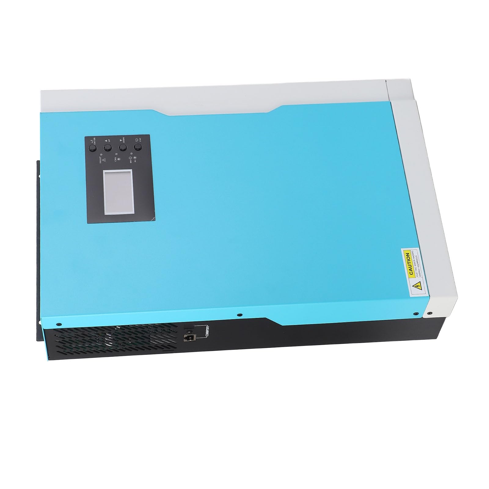Cocoarm Solar-Wechselrichter-Ladegerät, Reiner Sinus-Solar-Hybrid-Wechselrichter, 3500 W, 230 VAC, MPPT-Controller, LCD, 24 V, Batterielos, für Zuhause, Wohnmobil, Carport, PV-Bac