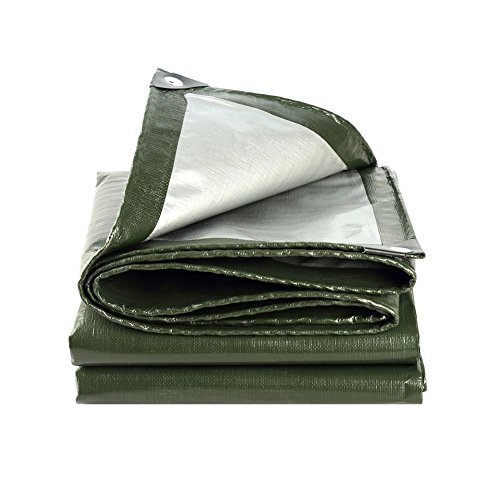 Preisvergleich Produktbild KKCF Plane Gewebeplane Regenfest Schatten Staubdicht Reißfest Antialterung Korrosionsschutz Draussen Carport Polyethylen, 180 / M2, 20 Größen (Farbe : Armeegrün, größe : 1.9x1.9m)
