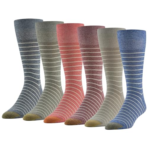 Chaussettes homme Gold Toe Cambridge avec pointe renforcée pour un confort durable au bureau