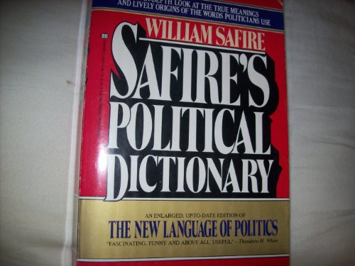 Safire's Political Dictionary 0345283937 Book Cover
