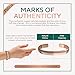 TheraCopper Copper Bracelet for Men & Women — 100% Pure Copper Bracelets — Raw, Solid & Uncoated Authentic Handmade Tibetan Bracelet Cuff Bangles (Plain)