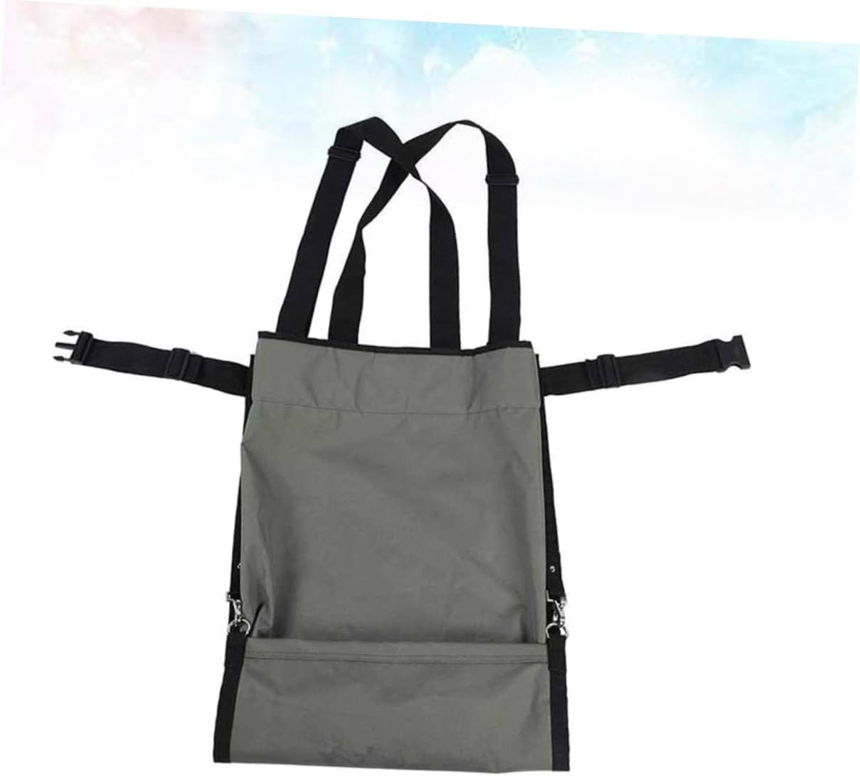 Sosoport Adjustable Garden Picking Apron for Fruits and Vegetables Breathable Harvest Storage Pouch Multiple Pockets for Outdoor Gardening Random Color