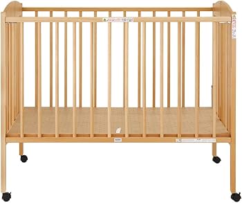 【美品】カトージ　ベビーベッド折り畳み 屈まずに赤ちゃんのお世話ができるハイポジション ベビーベッド