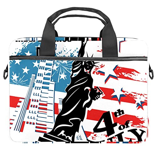 Sac à bandoulière pour ordinateur portable 13,3 pouces et tablette thème 4 Juillet