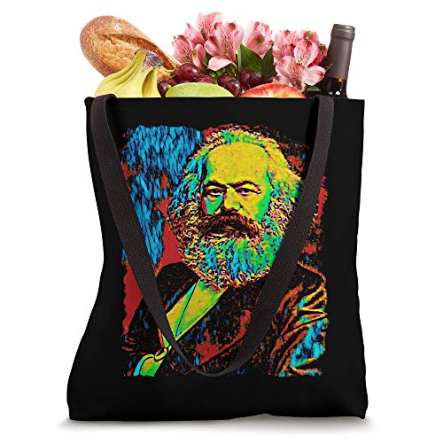 Bolso tipo tote con retrato de Karl Marx miniatura 4
