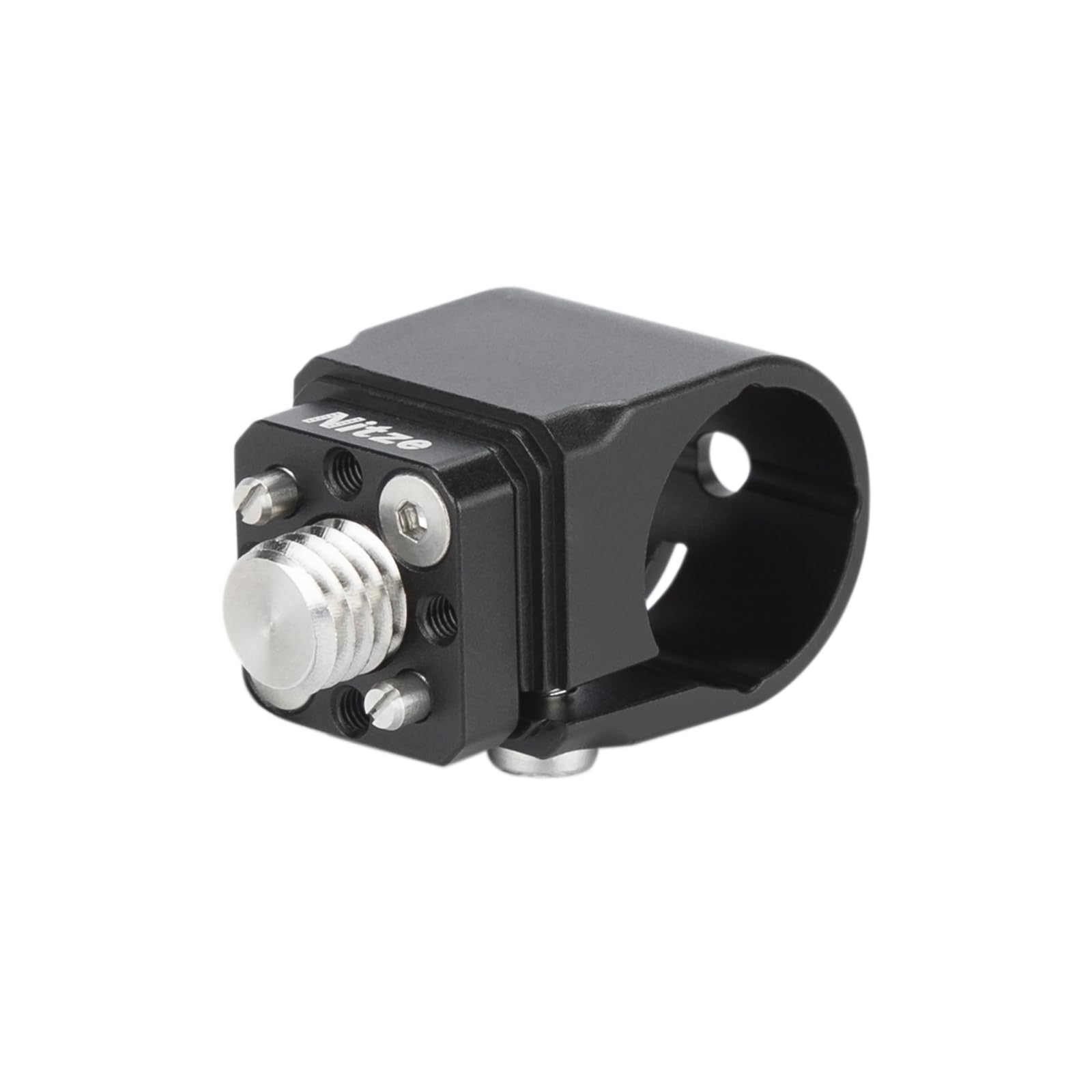 Nitze 19mm Rod Clamp Adapter, 19mm Rod Abrazadera de Aleación de Aluminio con Tornillo de 1/4" y Tornillo de 3/8", Intercambiable para Aparejos de Cámara, Jaula de Cámara – N82D