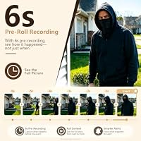 Nioraca 2K Wireless Window Cameras for Home Security, 6s Pre-Roll — image 3