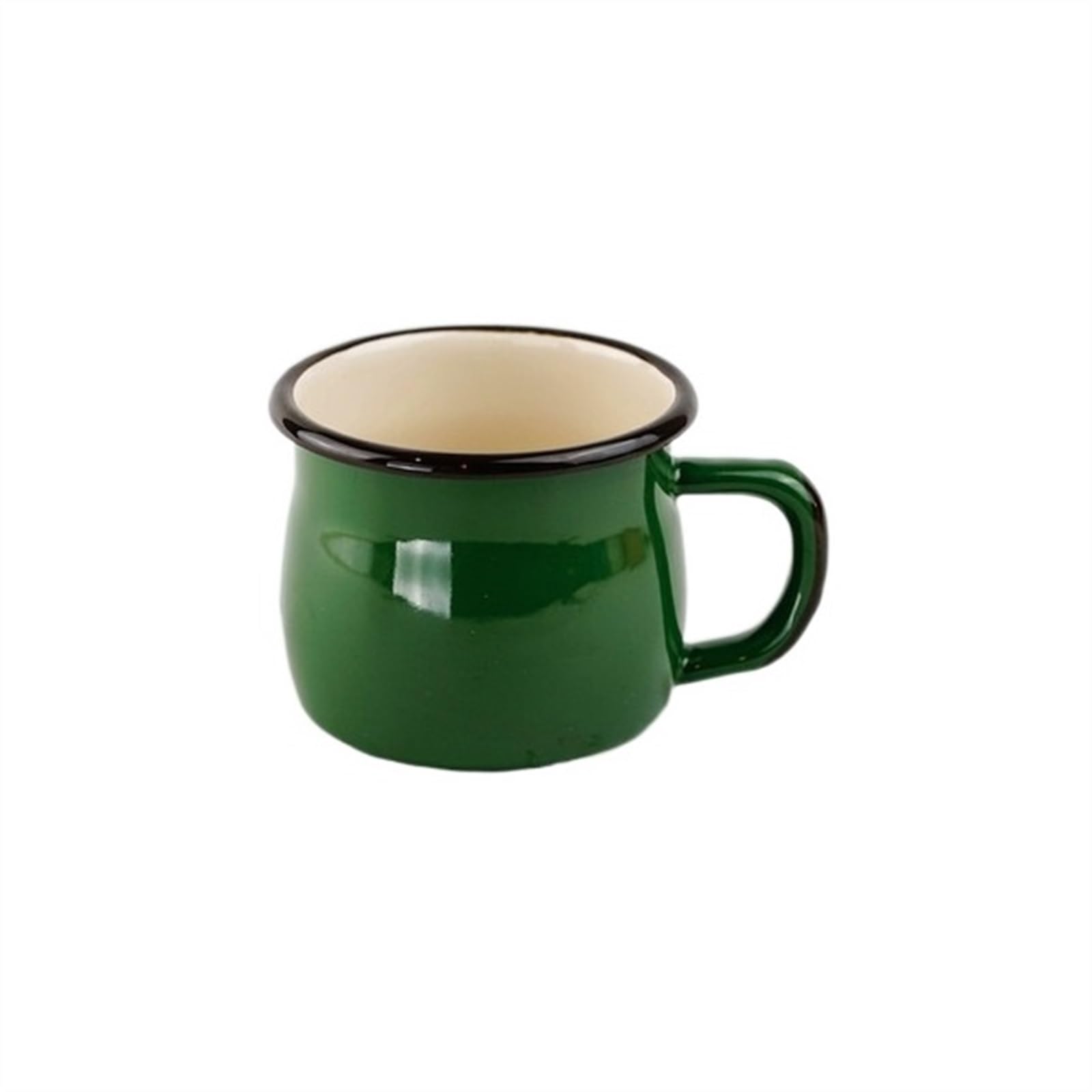 HEXEH Becher Tassen Emaille Tassen Einfarbig Tassen Frauen Frühstück Milch Tassen Paare Haushalt Tassen Becher Kaffeetasse Kaffee-Trinkbecher (Color : 3)