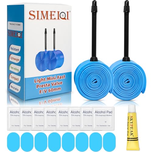 700x18/23/25/28/35/38 Bike Tubes (Blue, 700x28/32C)