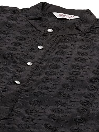 Image of Jompers Men's Embroidered Straight Kurta Pyjama Set.