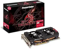 Placa de Vídeo PowerColor RX 570 GDDR5 de 4 GB RADEON RX 570 AXRX 570 4GBD5-DHDV3 / OC