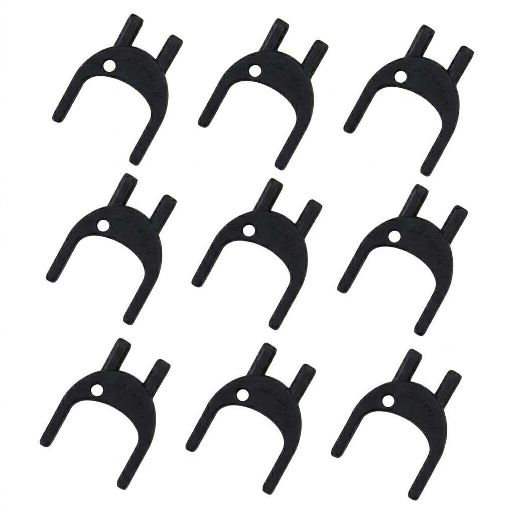 Universal Paper Towel Dispenser Replacement Key with 38mm & 22mm Fork, Compatible with Commercial Hand Towel Holders, Washrooms, Offices & Public Facilities – 9 Pack