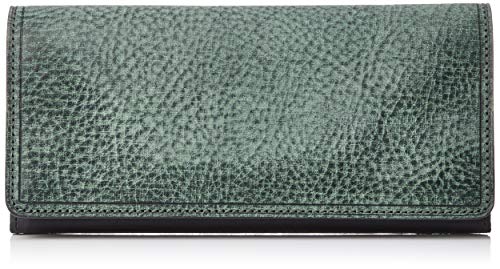 [ソラチナ] ロングウォレット バベル イタリアンレザー パスケース付 グリーン