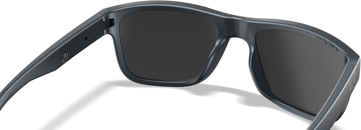 Wiley X Ovation Captivate Polarized Sunglasses, Safety Glasses for Men and Women, UV Eye Protection for Shooting, Fishing, Biking, and Extreme Sports, Matte Graphite Frames, Green Mirror Tinted Lenses - Image 4