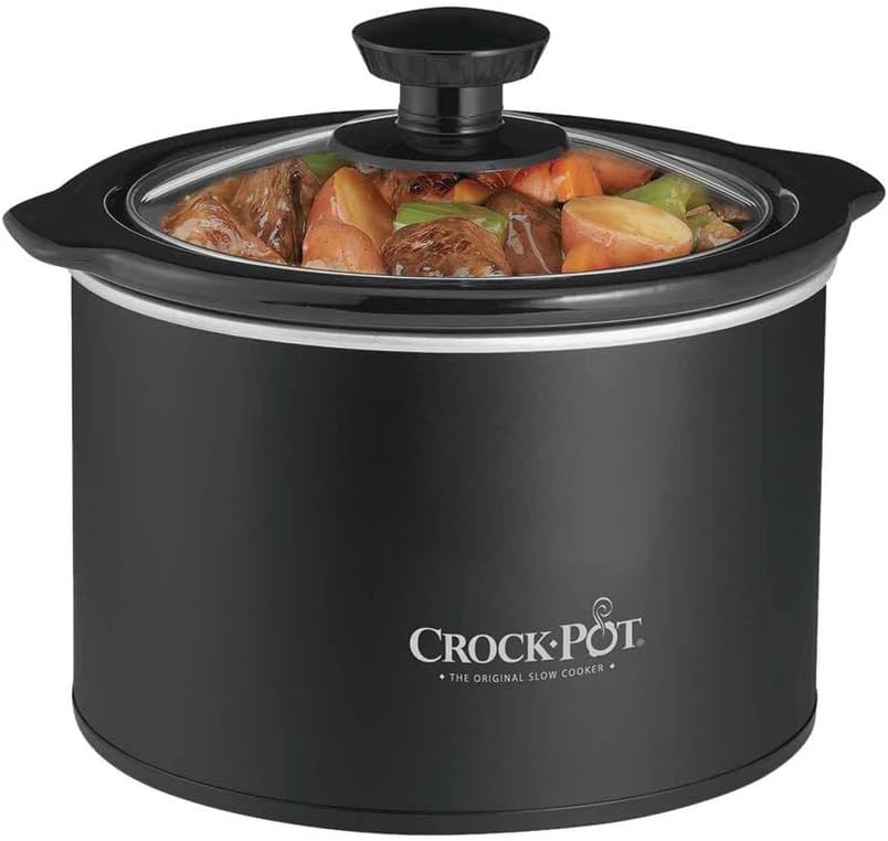 Crockpot Crock-Pot SCR151-WG 1-1/2-Quart Round Manual Slow Cooker, White